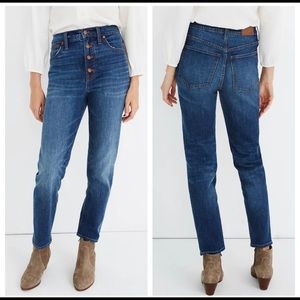 Madewell Perfect Vintage button fly crop size 27